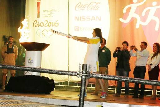 Cascavel encerra segundo dia de revezamento da tocha olímpica