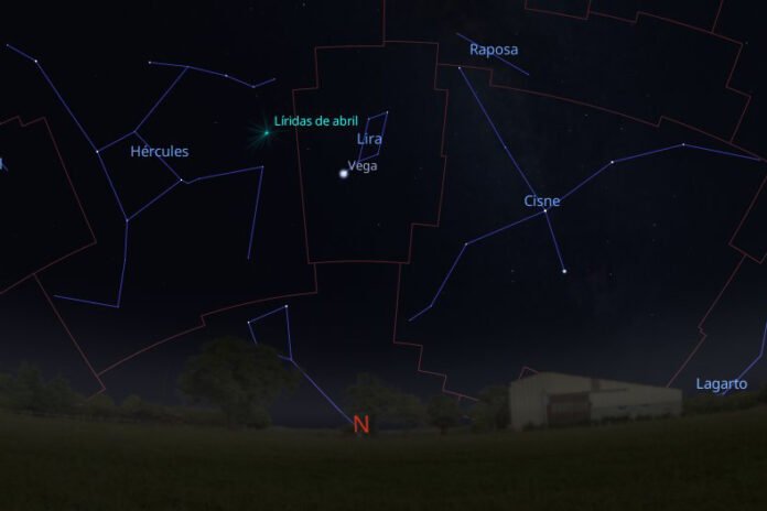 Chuva de meteoros Líridas poderá ser vista na madrugada de 22 de abril no Paraná